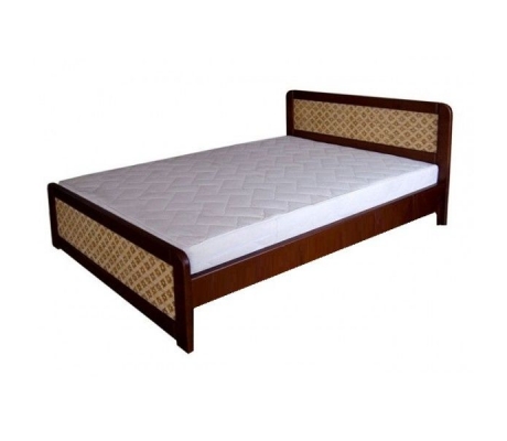 Деревянная кровать с мягким изголовьем Классика ткань