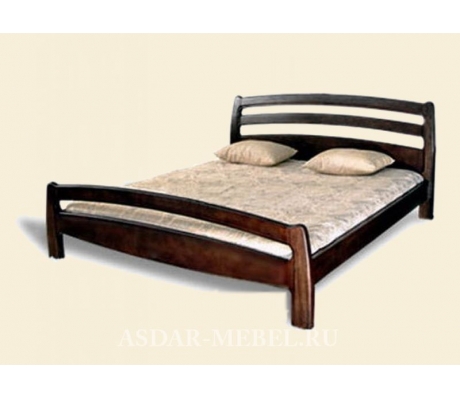 Деревянная двуспальная кровать Ника