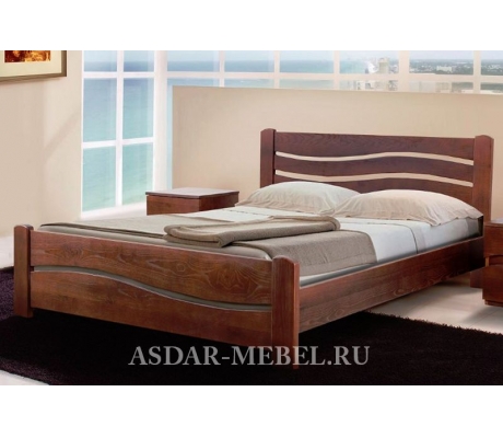 Деревянная двуспальная кровать Вивия