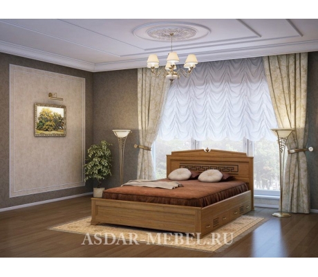 Деревянная кровать для дачи Афина тахта