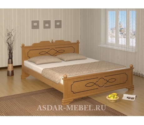 Купить деревянную кровать с ящиками Афродита