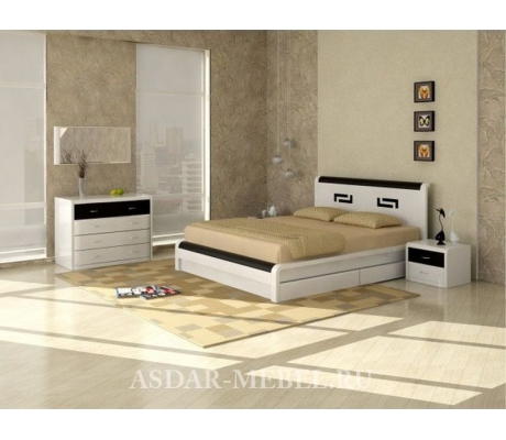 Деревянная двуспальная кровать Арикама 2