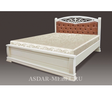 Деревянная кровать с мягким изголовьем Джаспер тахта