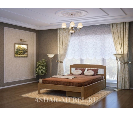 Деревянная двуспальная кровать Эра тахта