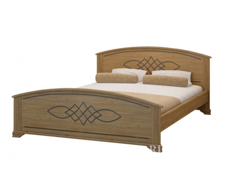Деревянная двуспальная кровать Гера