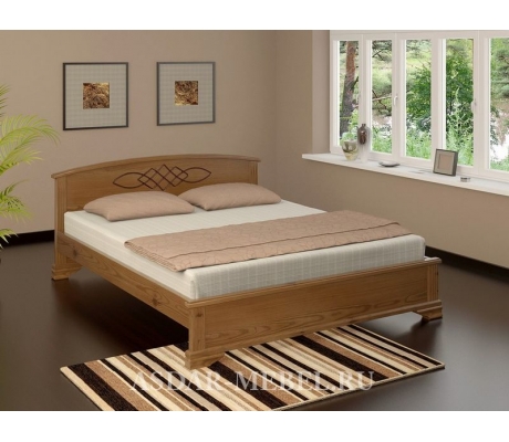 Деревянная двуспальная кровать Гера тахта