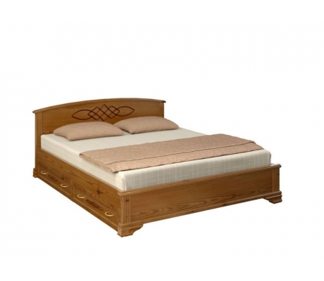 Купить деревянную кровать с ящиками Гера тахта