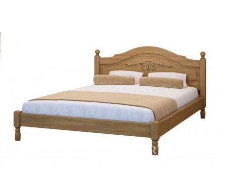 Деревянная двуспальная кровать Герцог тахта с рисунком