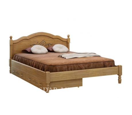 Деревянная кровать для дачи Лама тахта