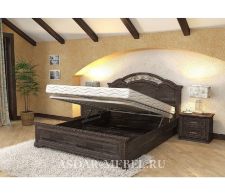 Недорогая деревянная кровать Лаура