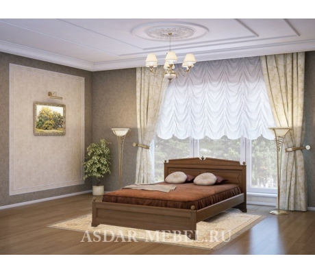 Деревянная двуспальная кровать Нефертити тахта