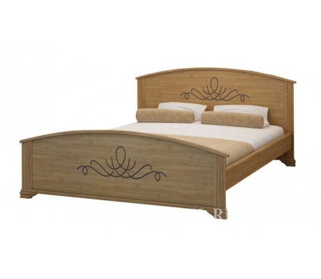 Купить деревянную кровать с ящиками Нова