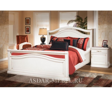 Деревянная двуспальная кровать Портленд