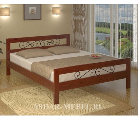 Недорогая деревянная кровать Рио