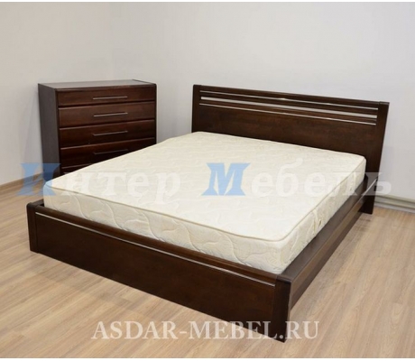 Деревянная двуспальная кровать Стиль 1А