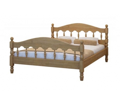Недорогая деревянная кровать Точенка