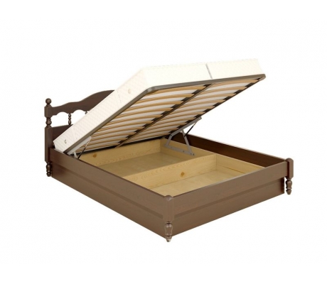 Деревянная кровать для дачи Точенка тахта