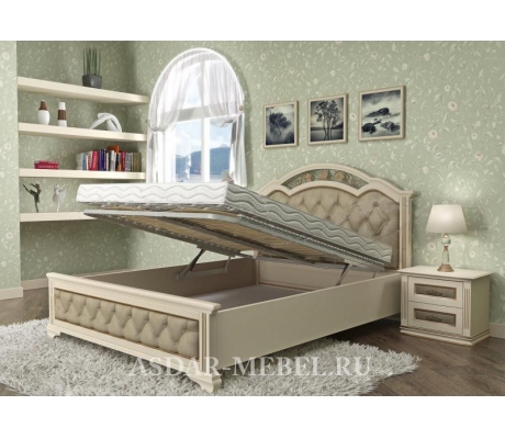 Деревянная двуспальная кровать Венеция тахта