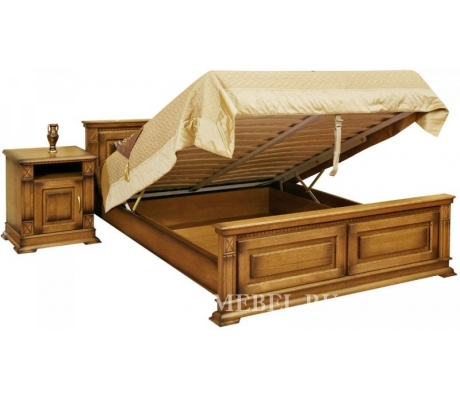Деревянная двуспальная кровать Верди