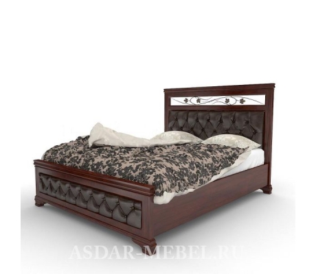 Деревянная кровать с мягким изголовьем Виттория тахта