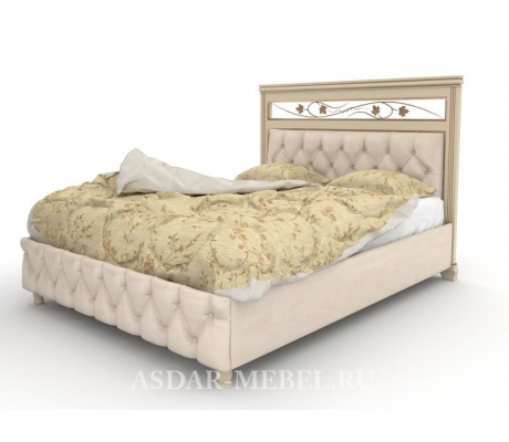 Деревянная кровать с мягким изголовьем Виттория тахта 2