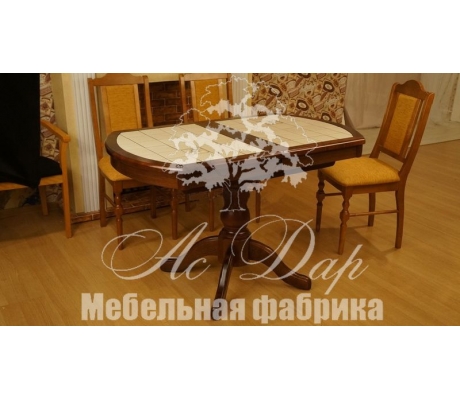 Обеденный стол из сосны Олива кафельный