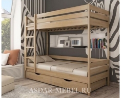 Деревянная детская кровать Классика