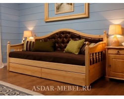 Недорогая деревянная кровать Софа
