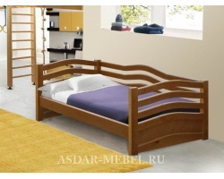 Деревянная детская кровать Волна