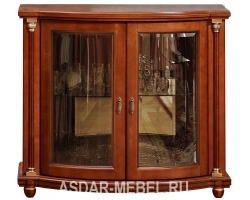 Комод из дерева Валенсия со стеклом 2 дверки