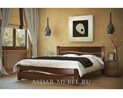 Деревянная двуспальная кровать Лотос