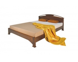 Деревянная кровать для дачи Омега 2