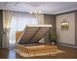Деревянная кровать с подъемным механизмом Афина тахта