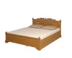 Деревянная кровать для дачи Афродита тахта