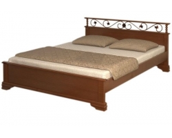 Деревянная двуспальная кровать Ева тахта