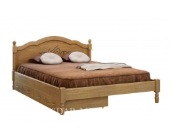 Деревянная двуспальная кровать Лама тахта