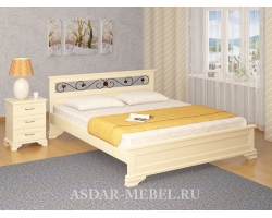 Деревянная кровать с подъемным механизмом Лира тахта с ковкой