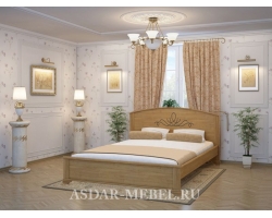Деревянная двуспальная кровать Нова тахта