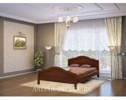 Деревянная двуспальная кровать Сонька