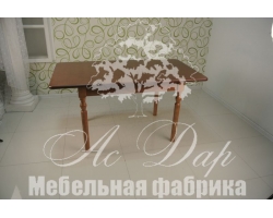 Обеденный стол из сосны Трапеза раздвижной